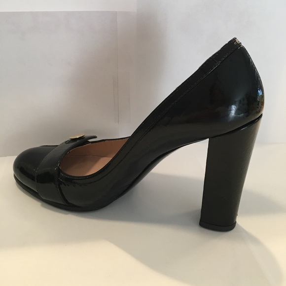 Bruno Frisoni Designer Black Patent Leather Heels - Picture 3 of 9